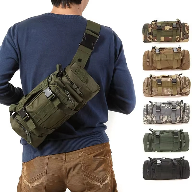 Outdoor Hunting Belt - Мужская тактическая поясная сумка Molle, водонепроницаемая,