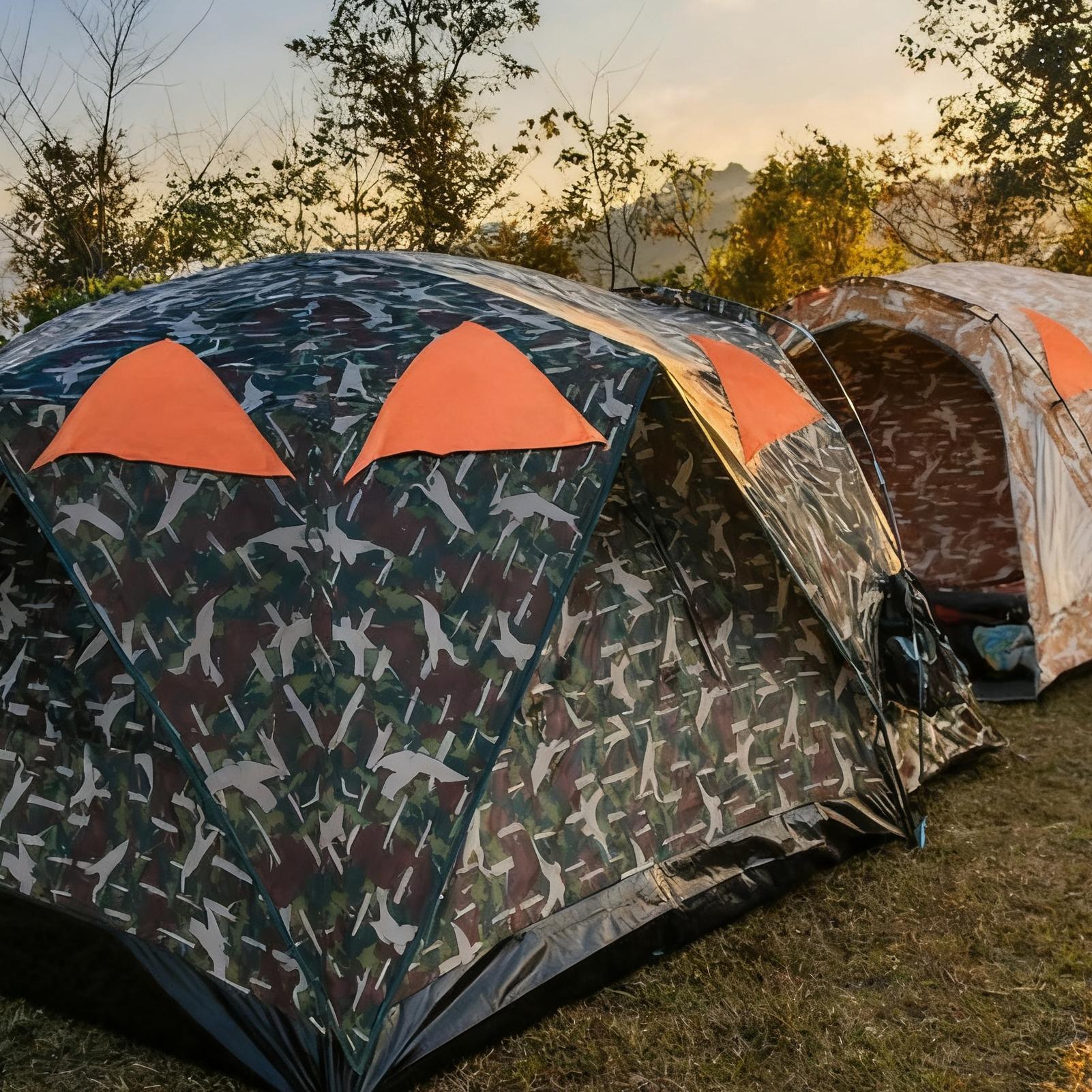 Outdoor Hunting Tent - Оранжевая глухая панель Blaze, магнитные охотничьи