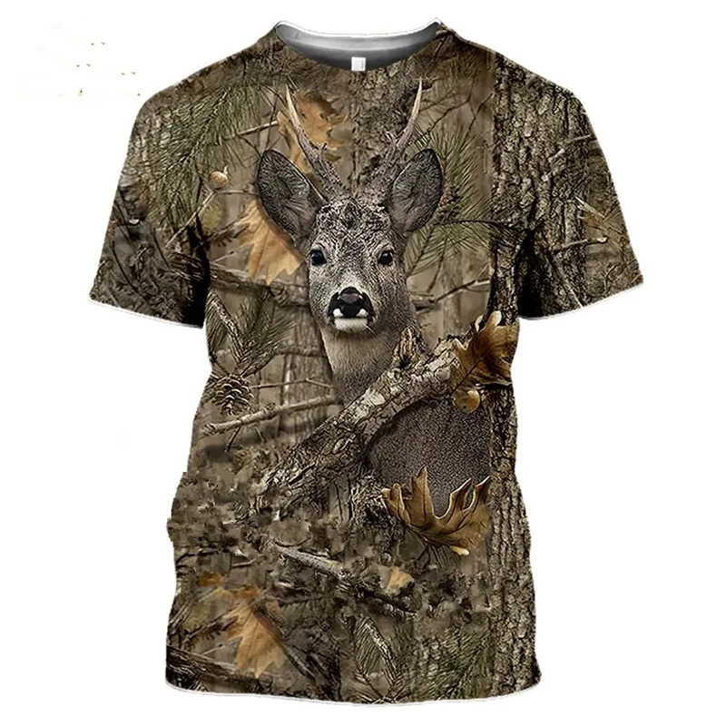 Wildman Hunting & Outdoor Reviews - Футболка 3D с камуфляжным принтом дикого
