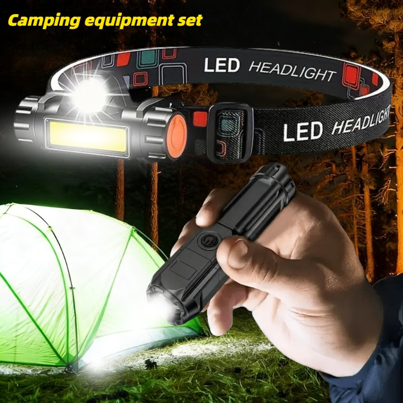 Супер яркий фонарик USB переза – обзор и цена Headlamp Tactical Bright