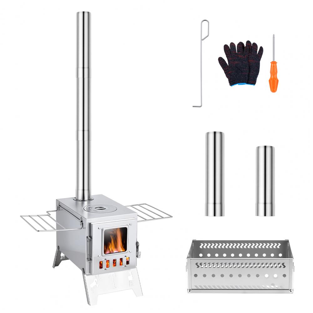 Портативная складная дровяная  – обзор и цена Outdoor Hunting Heater